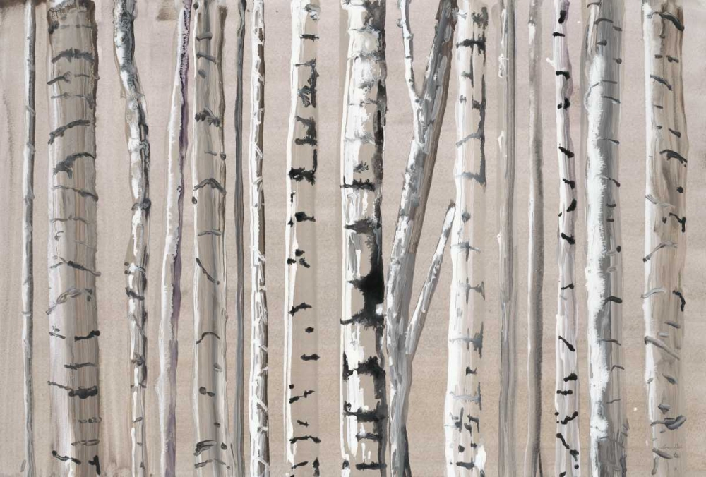 Wall Art Painting id:84876, Name: West Coast Birch, Artist: Gold, Lora
