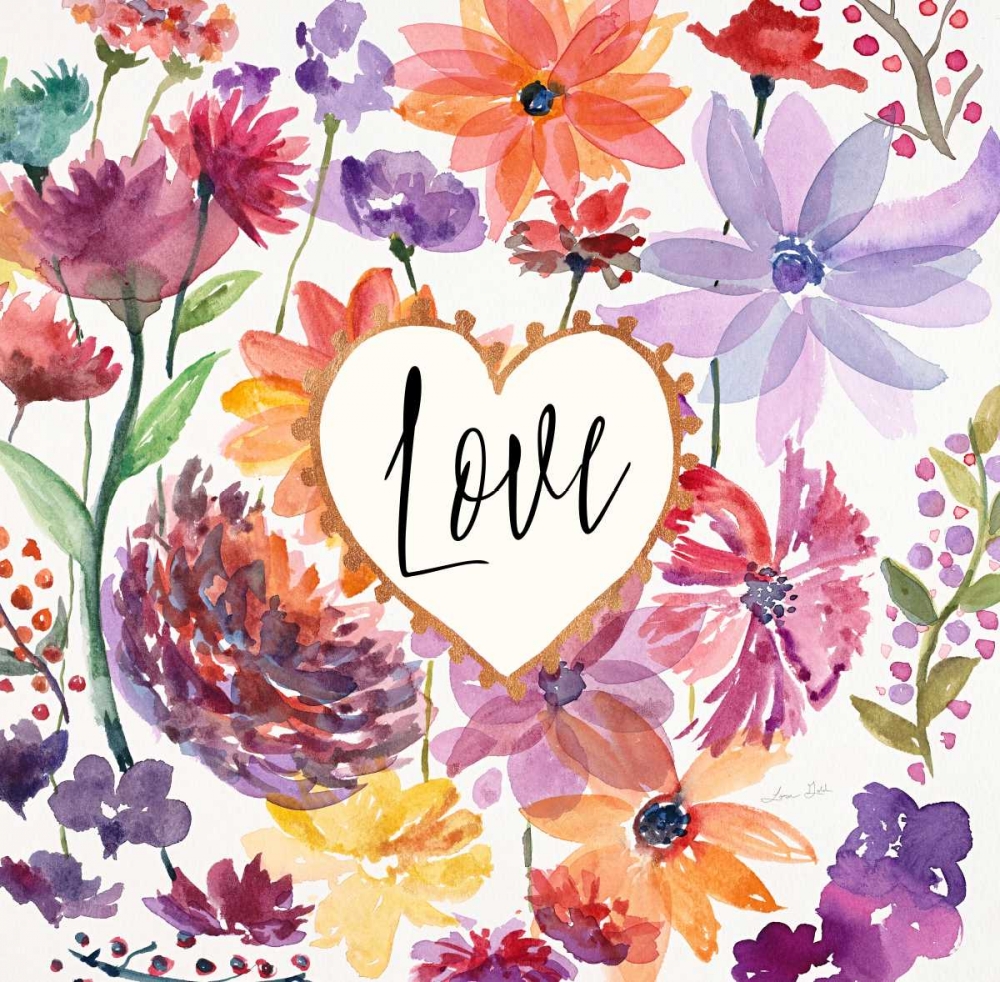 Wall Art Painting id:105601, Name: Love Garden, Artist: Gold, Lora