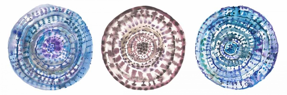 Wall Art Painting id:142356, Name: Watercolor Mandalas 1, Artist: Gold, Lora