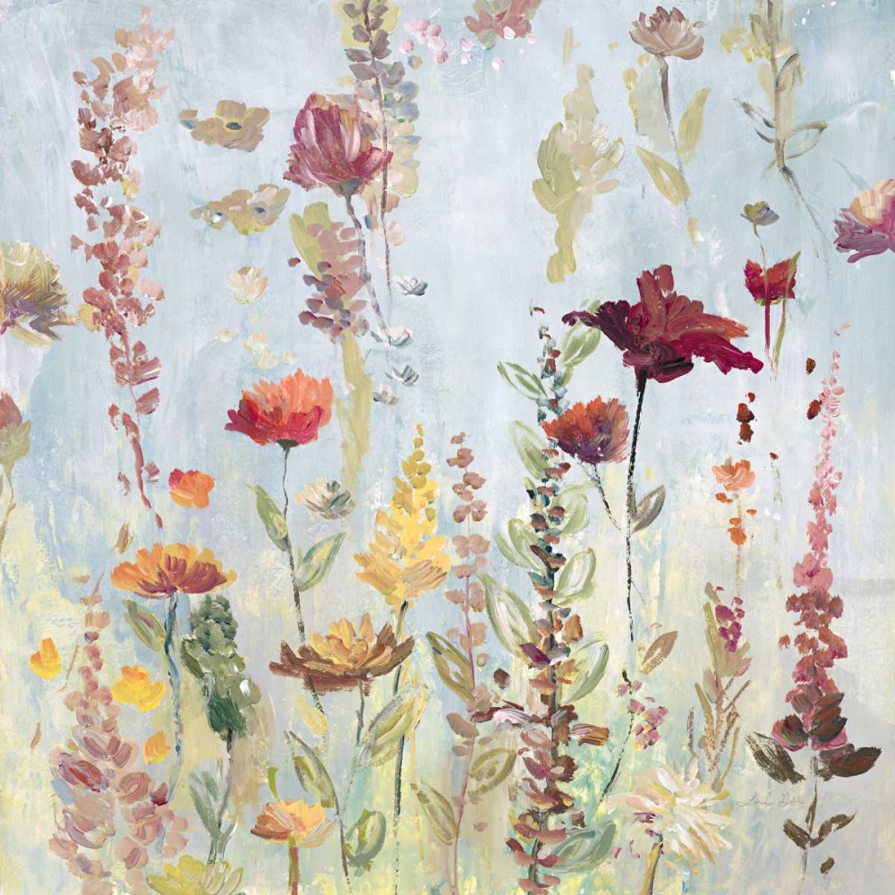 Wall art: Rain Shower Garden, by Gold, Lora