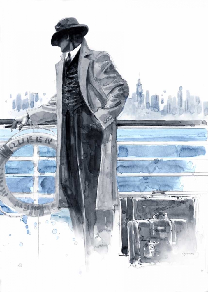 Wall Art Painting id:57605, Name: Pier 56 Blue Study, Artist: Lynch, Brent 