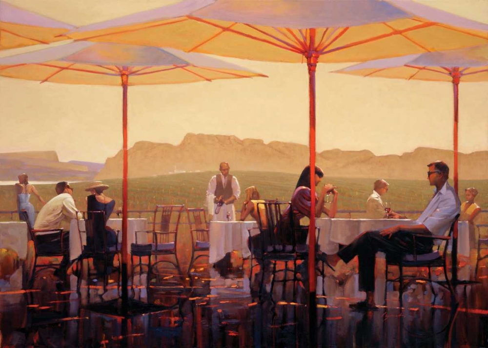 Wall Art Painting id:57619, Name: Winery Terrace , Artist: Lynch, Brent 