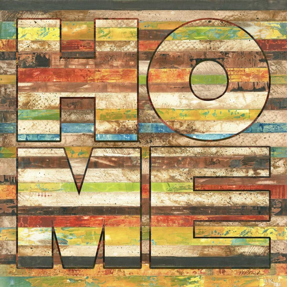 Art Print: Striped Home