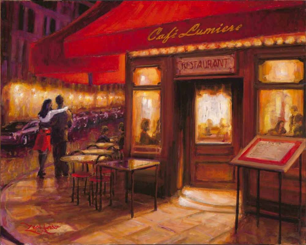 Wall Art Painting id:60575, Name: Moonlight Cafe, Artist: Amber, Zeph