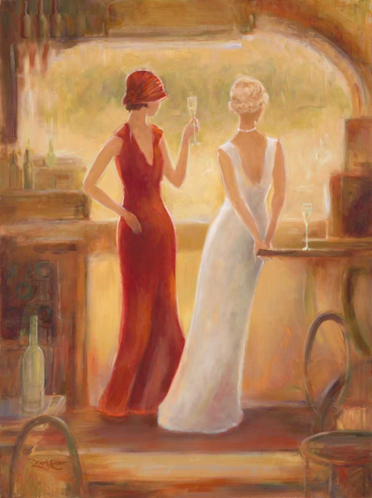 Wall Art Painting id:65340, Name: Afternoon Champagne, Artist: Amber, Zeph