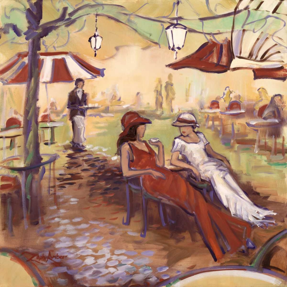 Wall Art Painting id:65341, Name: Afternoon Tête-à-tête, Artist: Amber, Zeph