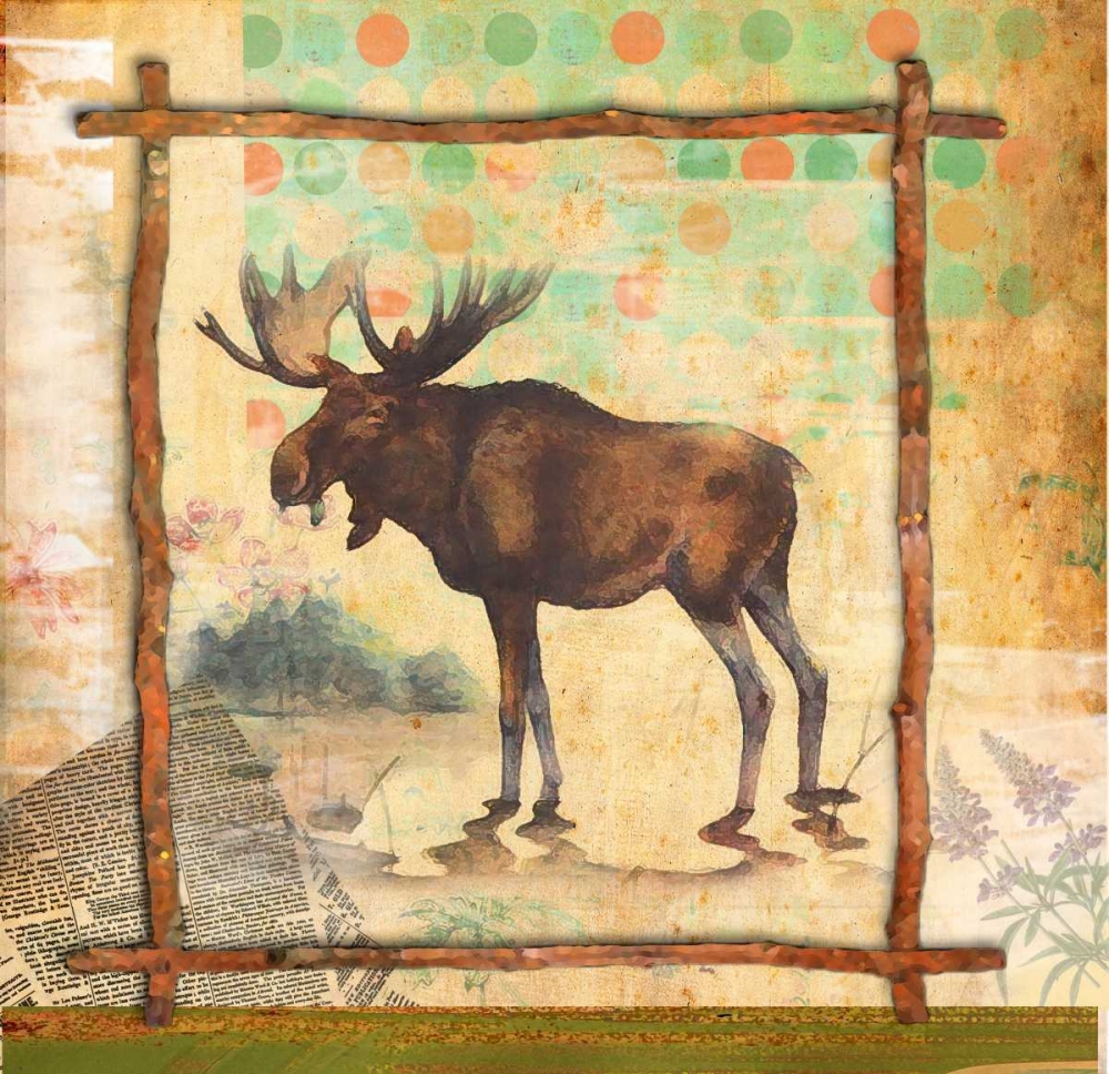 Wall Art Painting id:59602, Name: Moose Nature, Artist: Robertson, Walter 
