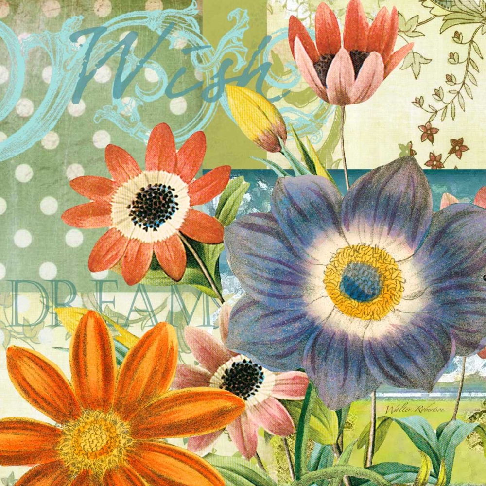 Wall Art Painting id:59619, Name: Polka dot Poppy, Artist: Robertson, Walter 