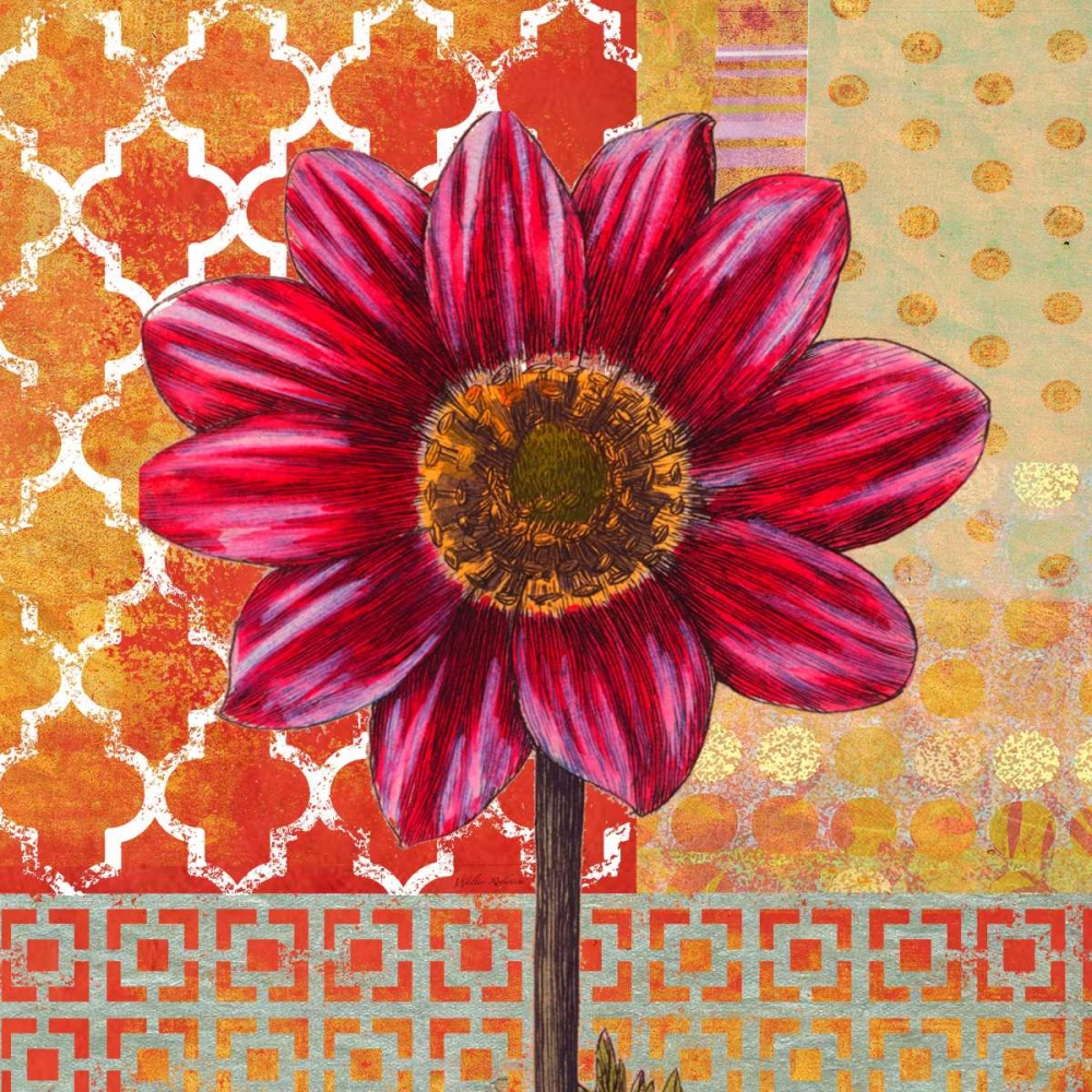 Wall Art Painting id:59632, Name: Bright Dahlia, Artist: Robertson, Walter 