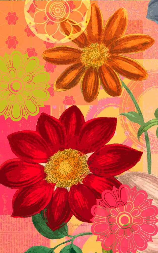 Wall Art Painting id:59639, Name: Brilliant Garden 1, Artist: Robertson, Walter 