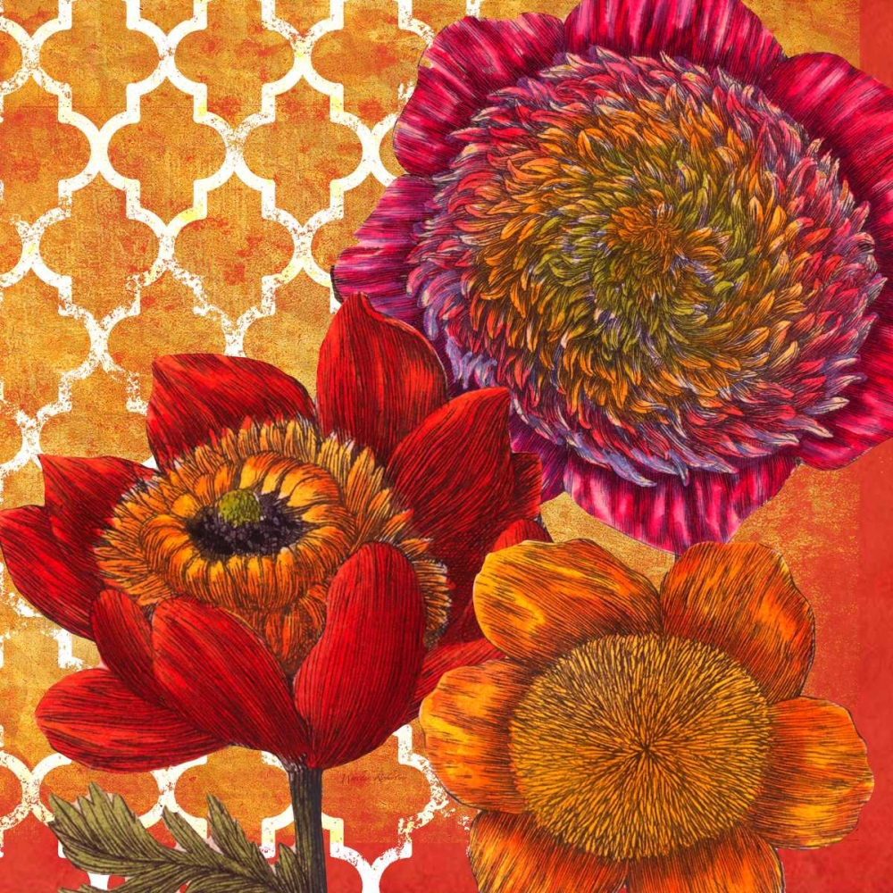 Wall Art Painting id:59643, Name: Lattice Garden 1, Artist: Robertson, Walter 