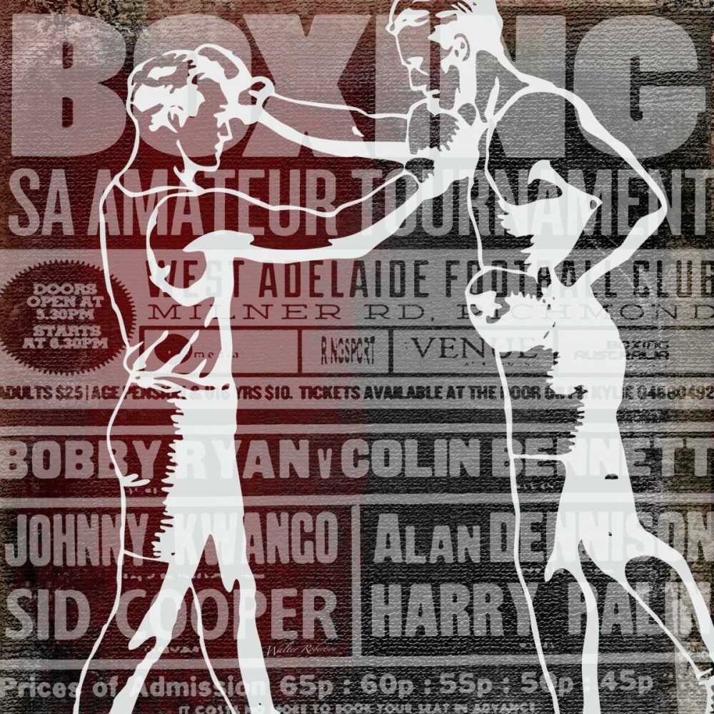 Wall art: Boxer Story 4, by Robertson, Walter 