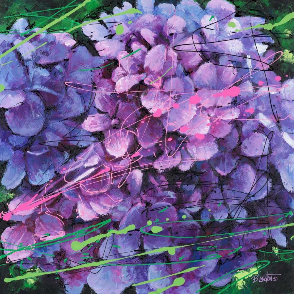 Wall Art Painting id:63485, Name: Hydrangea in Motion, Artist: Langton, Bruce