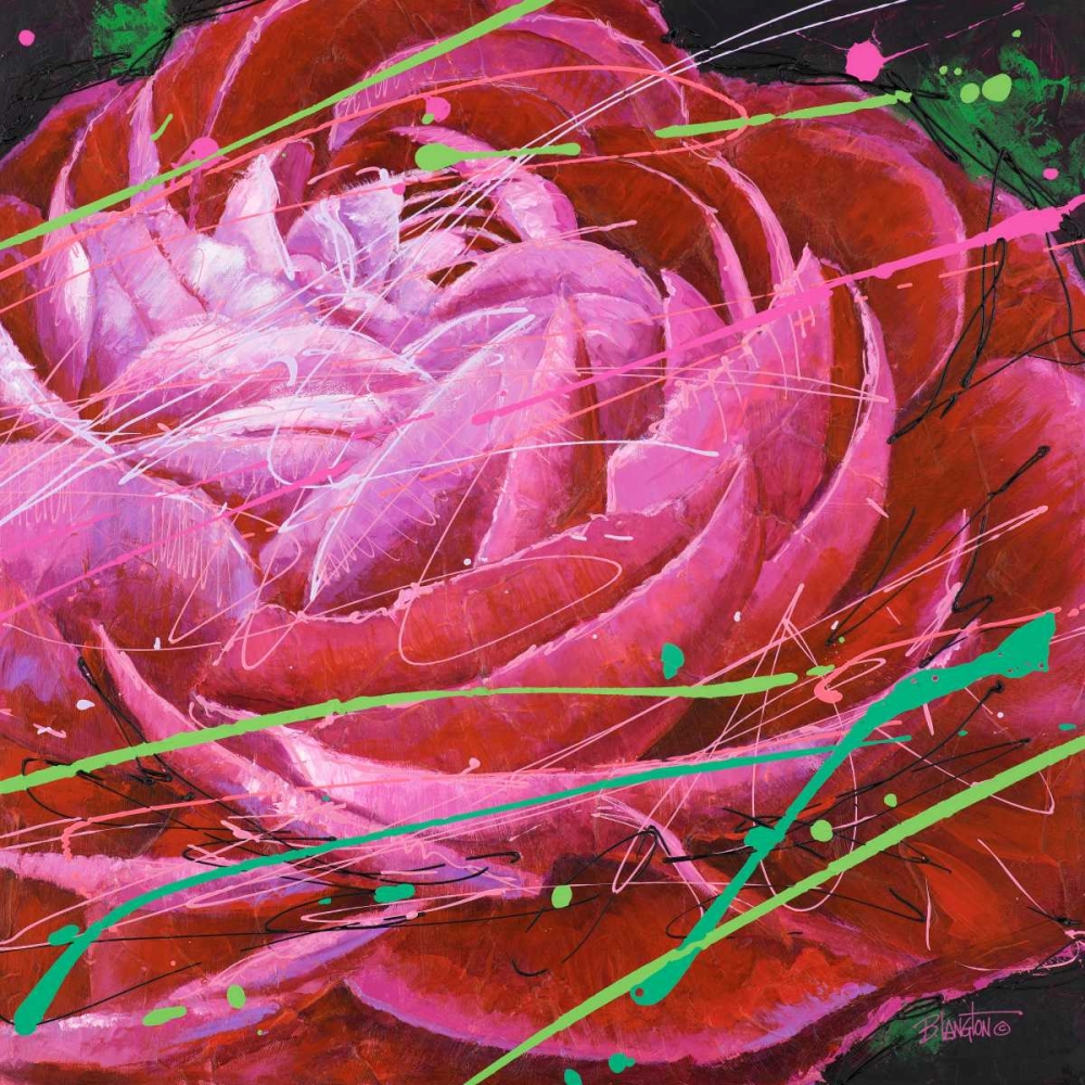 Wall Art Painting id:63487, Name: Ranunculus in Motion, Artist: Langton, Bruce