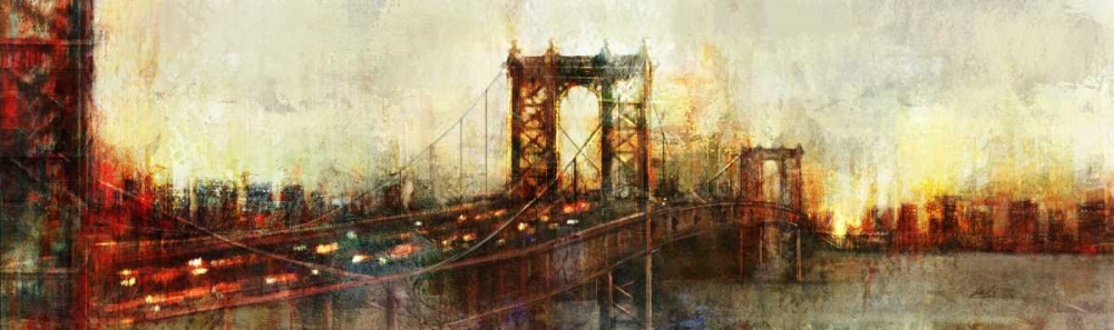 Wall Art Painting id:56510, Name: Over the Manhattan Bridge, Artist: Roko, Ken