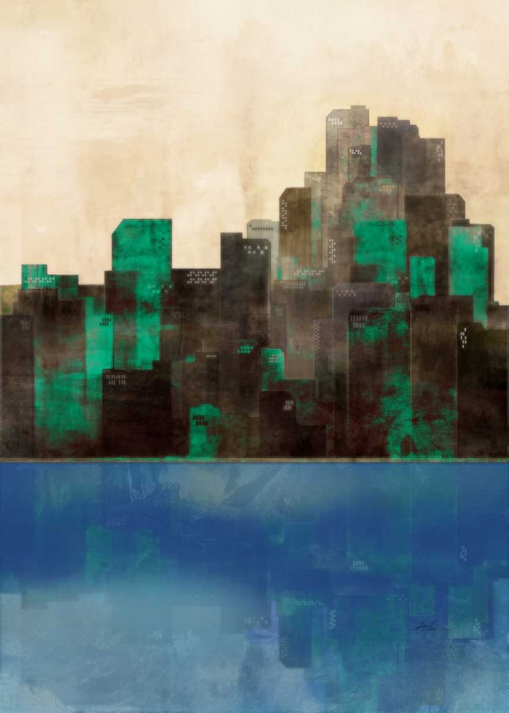 Wall art: Monaco Lagoon 1 , by Roko, Ken