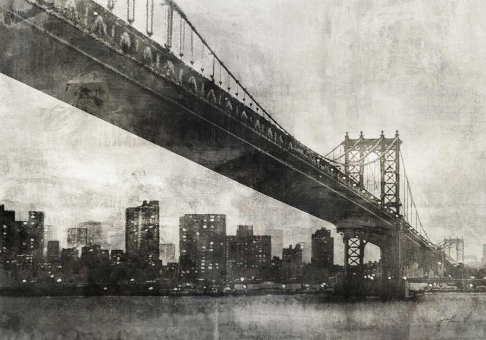 Wall Art Painting id:56533, Name: City Bridge 1, Artist: Roko, Ken