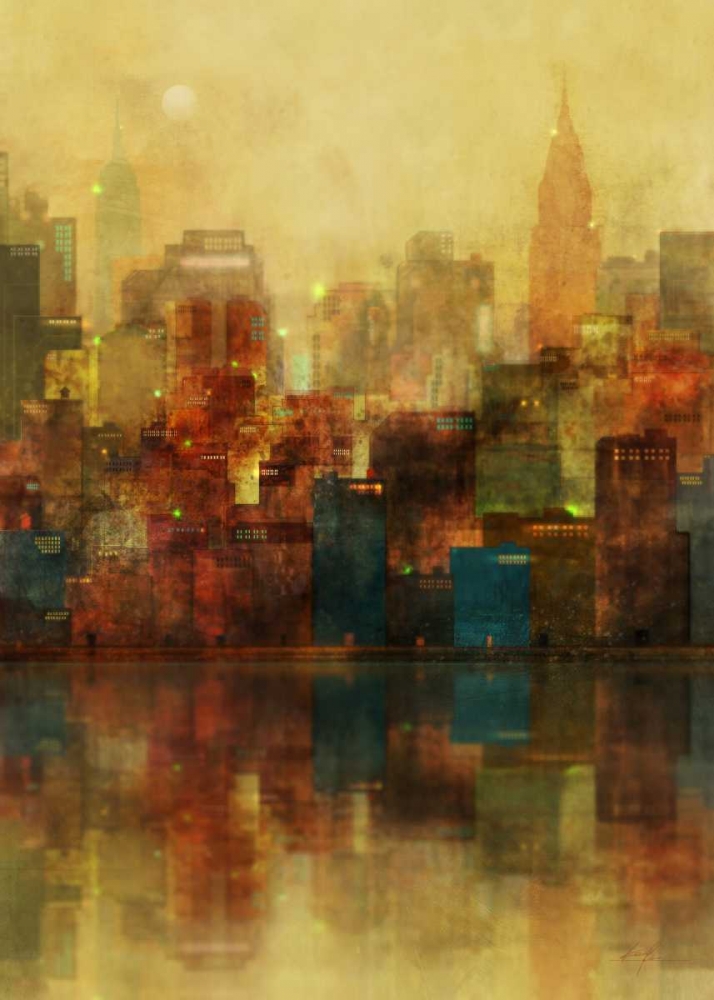 Wall Art Painting id:56630, Name: New York Sunshine, Artist: Roko, Ken