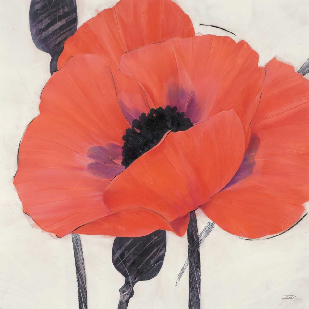 Wall Art Painting id:84971, Name: Exuberant Poppy, Artist: Stoyanov, Ivo