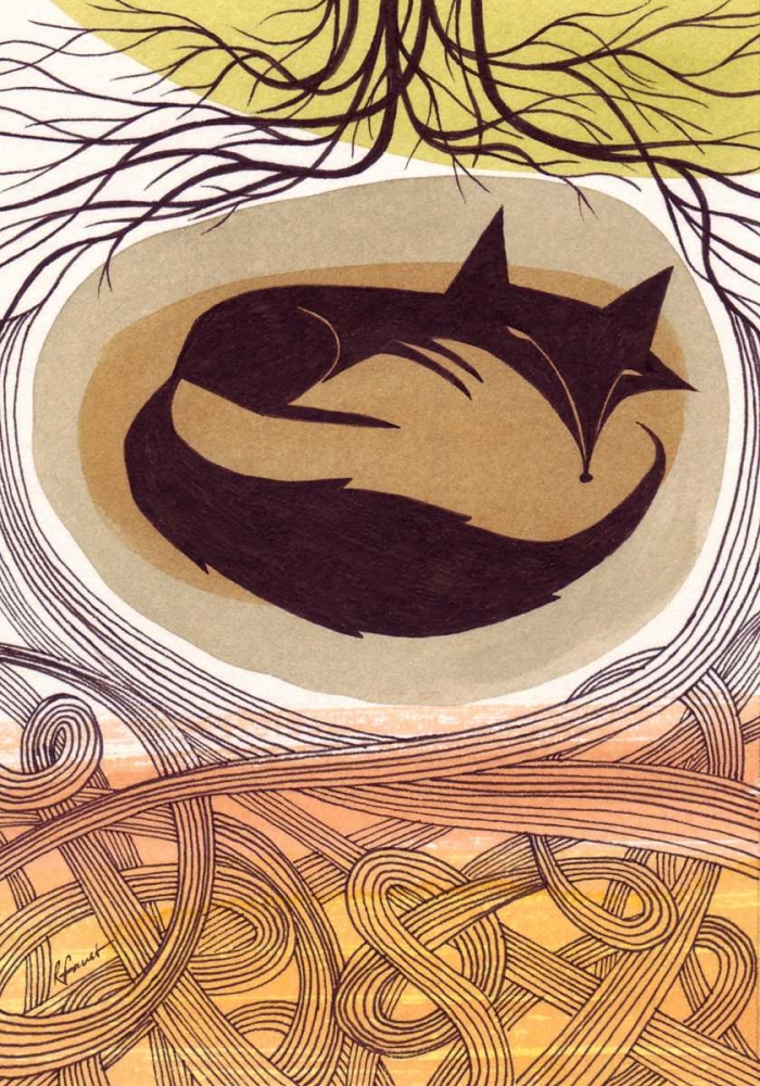 Wall Art Painting id:56751, Name: Doodle Fox, Artist: Faust, Richard