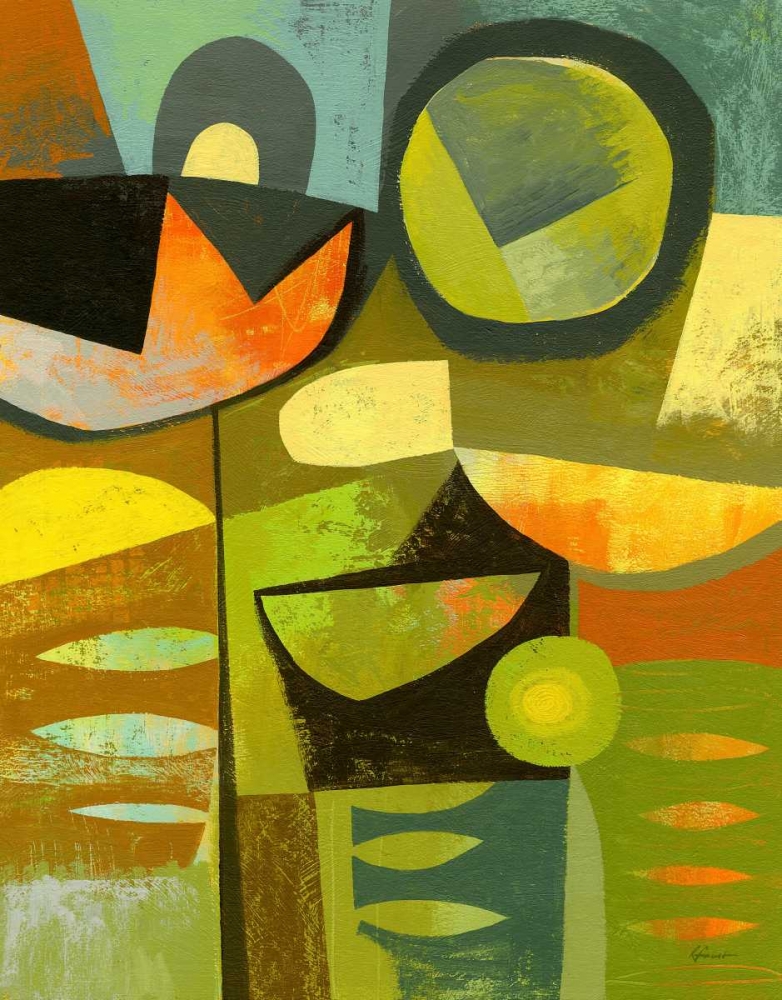 Wall Art Painting id:56765, Name: Cubist Garden 1, Artist: Faust, Richard