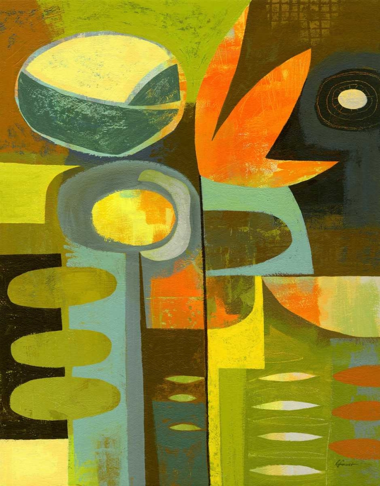 Wall Art Painting id:56766, Name: Cubist Garden 2, Artist: Faust, Richard