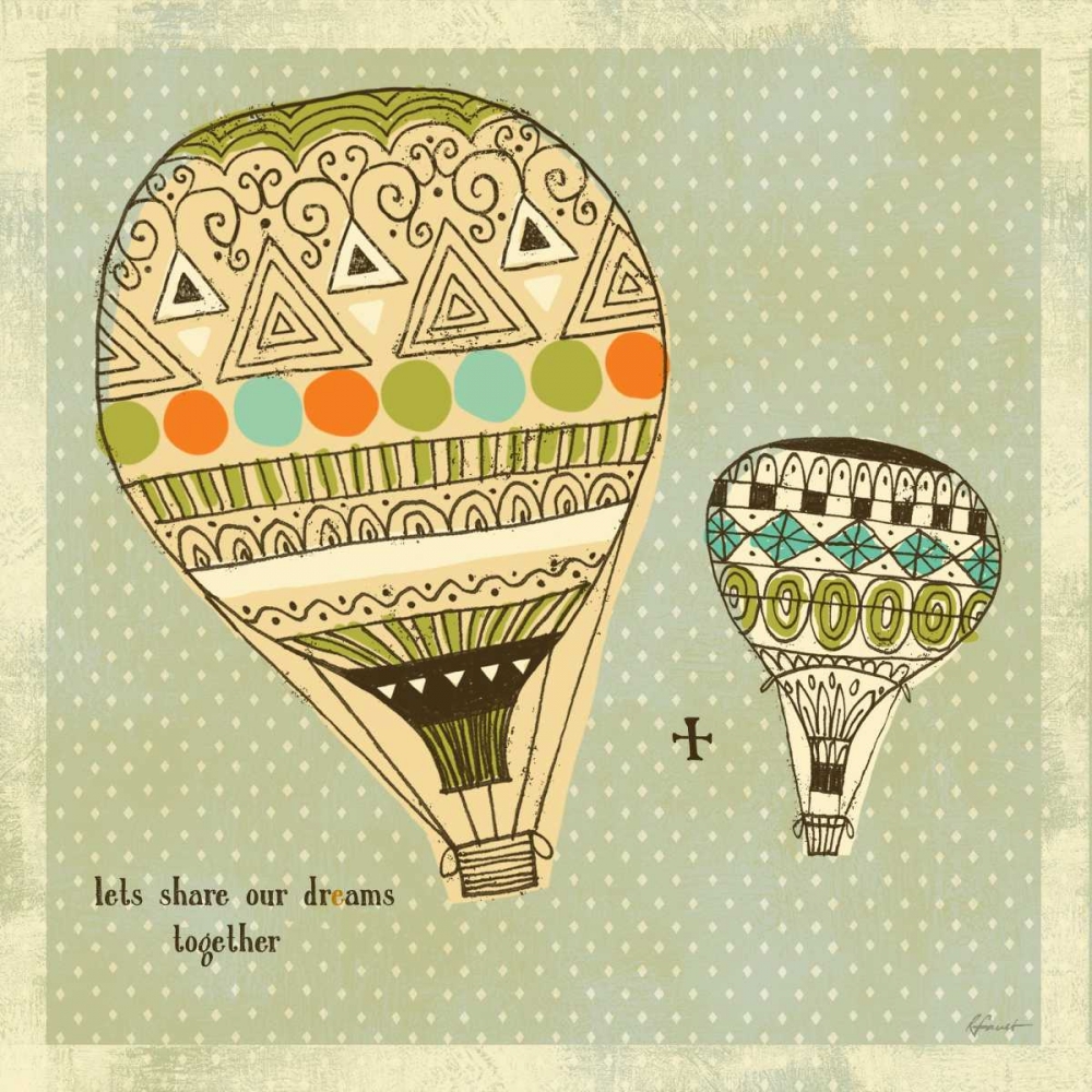 Wall Art Painting id:56772, Name: Dream Balloon 1, Artist: Faust, Richard