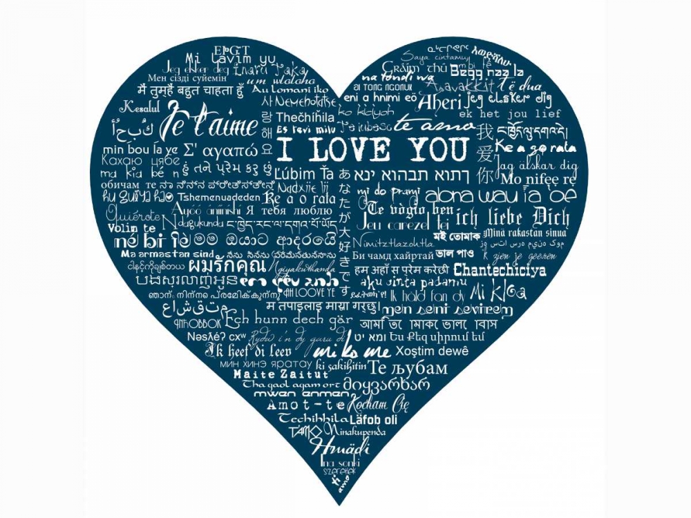 Wall art: As The French Say-Blue Heart, by De Lauzun, Marion 