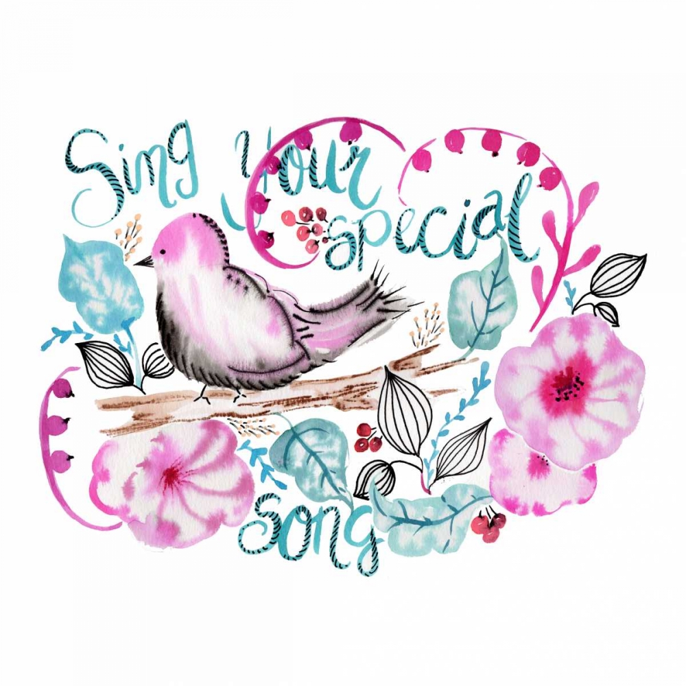Wall Art Painting id:142215, Name: Sing Your Special Song, Artist: Esther Bley Designs 