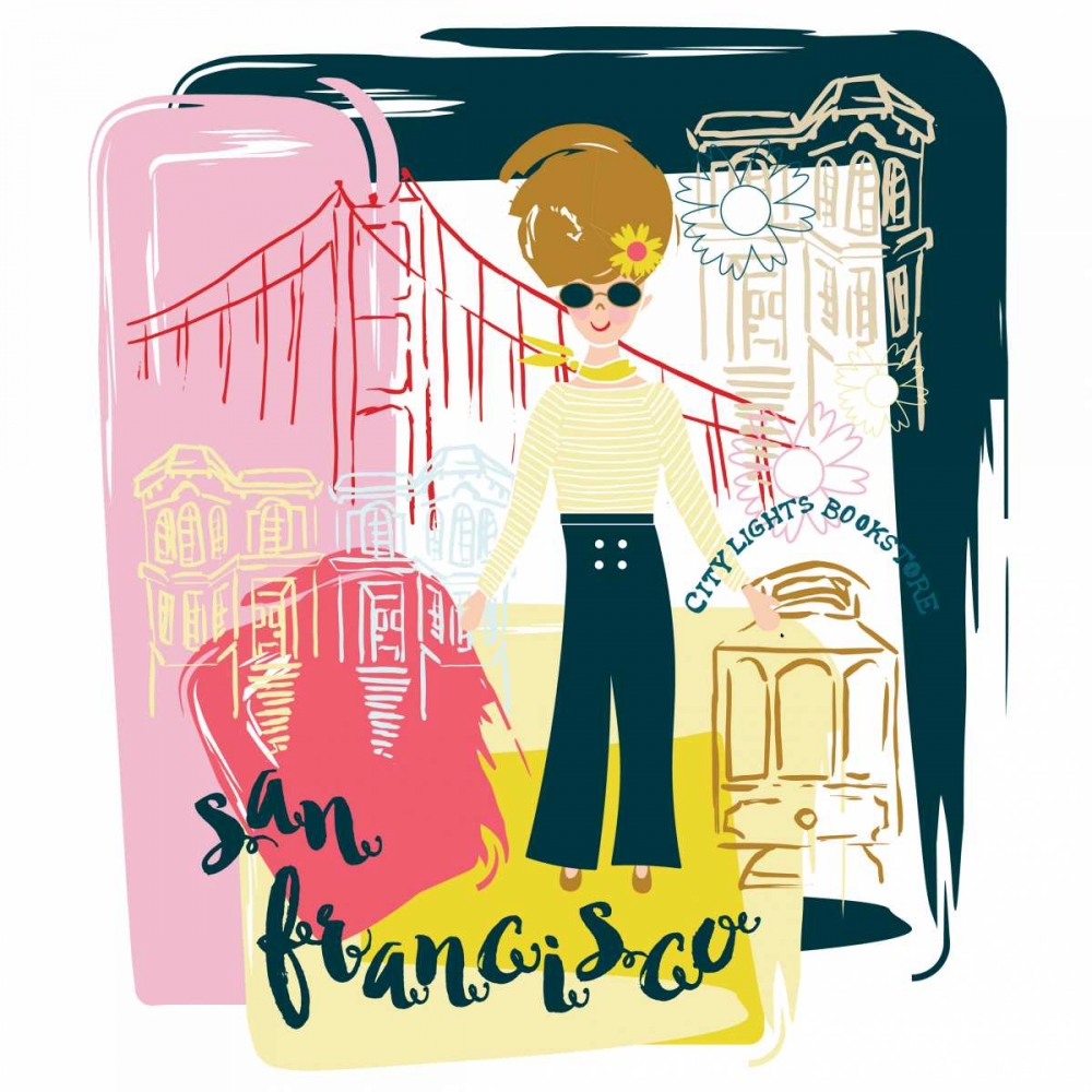 Wall Art Painting id:142274, Name: San Francisco Fun, Artist: Esther Bley Designs 