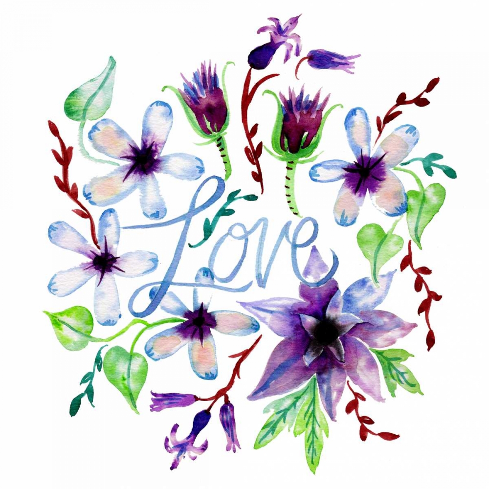 Wall Art Painting id:142276, Name: Love, Enchanted Garden, Artist: Esther Bley Designs 