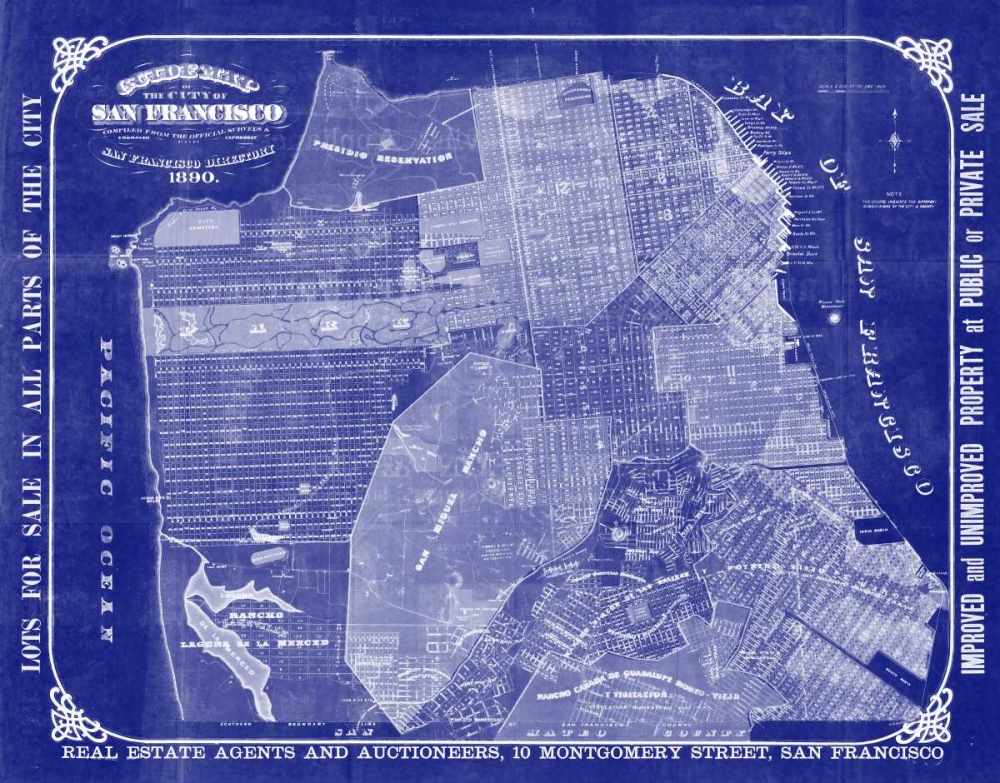 Art Print: San Francisco Blueprint