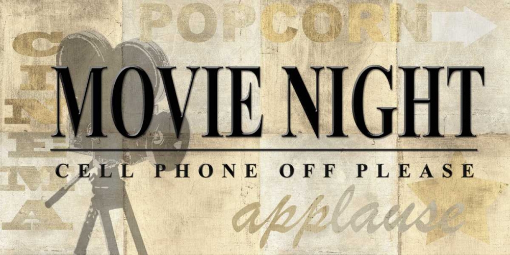Wall art: Movie Night, by Z Studio