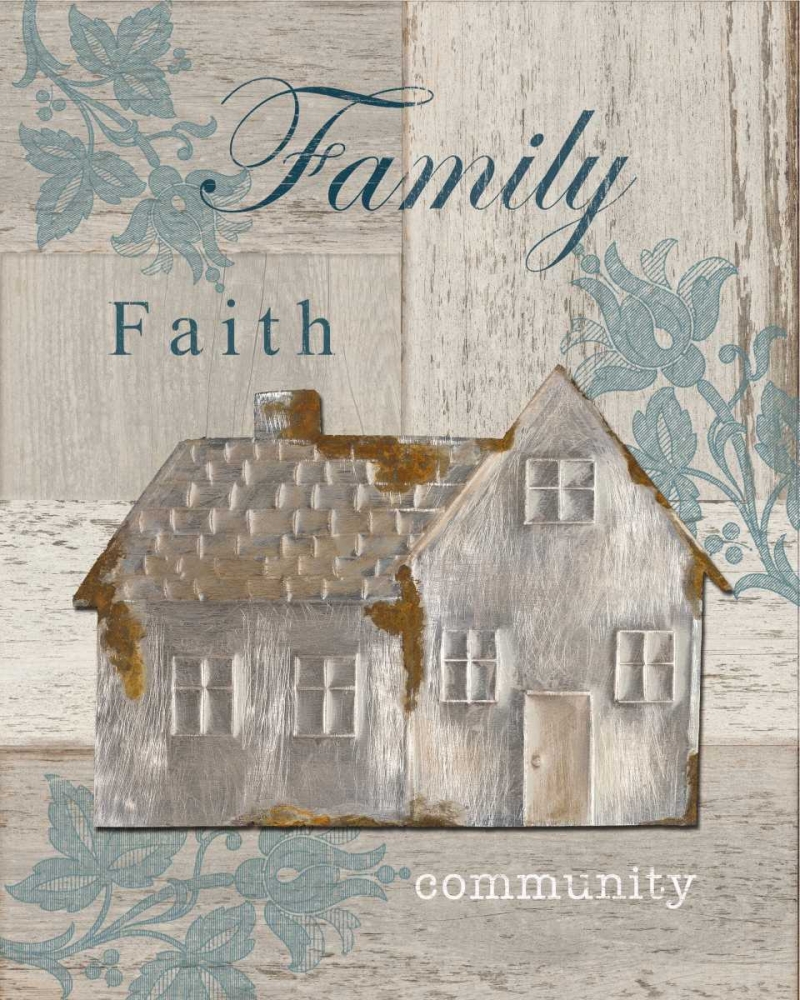 Art Print: Family - Faith - Community
