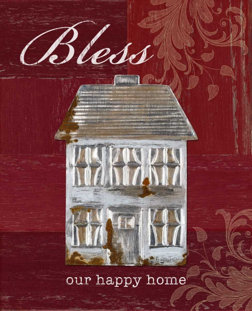 Art Print: Bless Our Happy Home