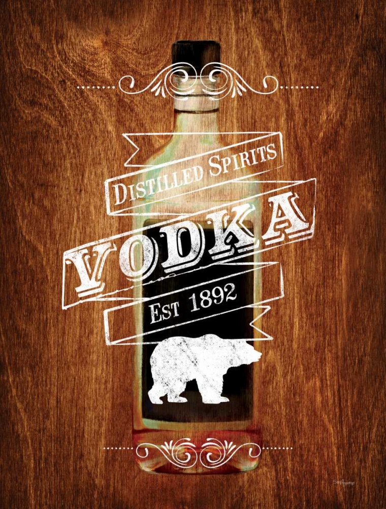 Wall Art Painting id:63335, Name: Vodka Drinker Wood Sign, Artist: Appleman, Sam