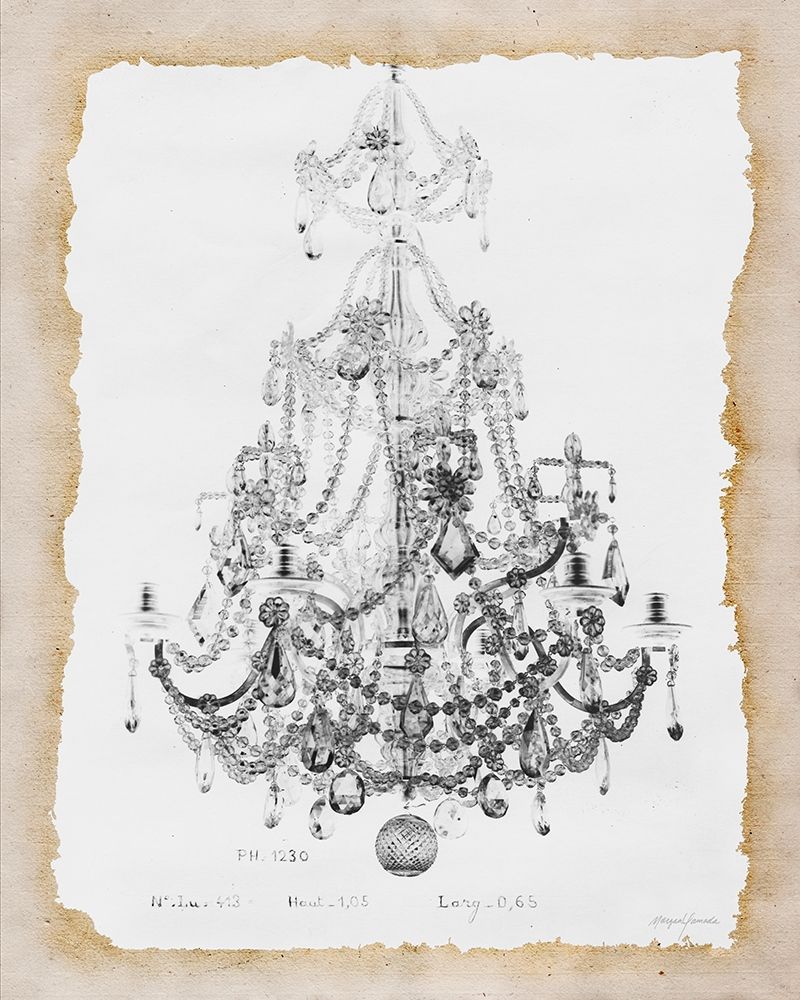 Art Print: Paris Chandelier 2