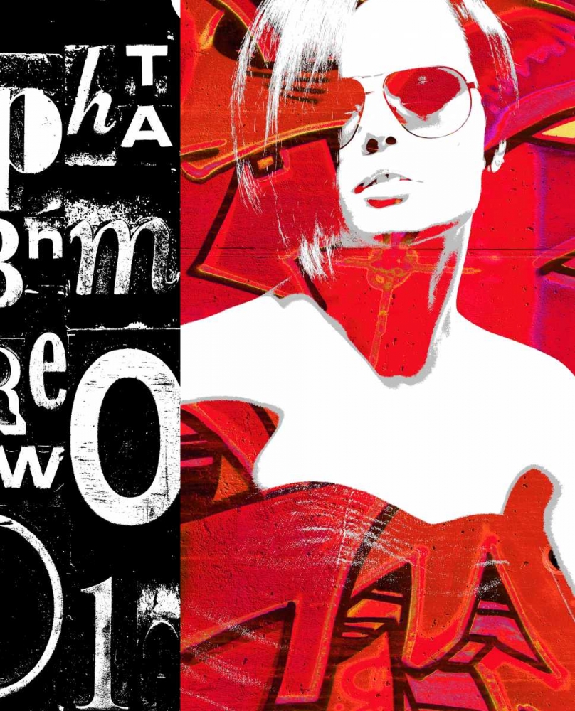 Wall Art Painting id:63519, Name: Fashion Graffiti 1, Artist: Taylor, Evangeline