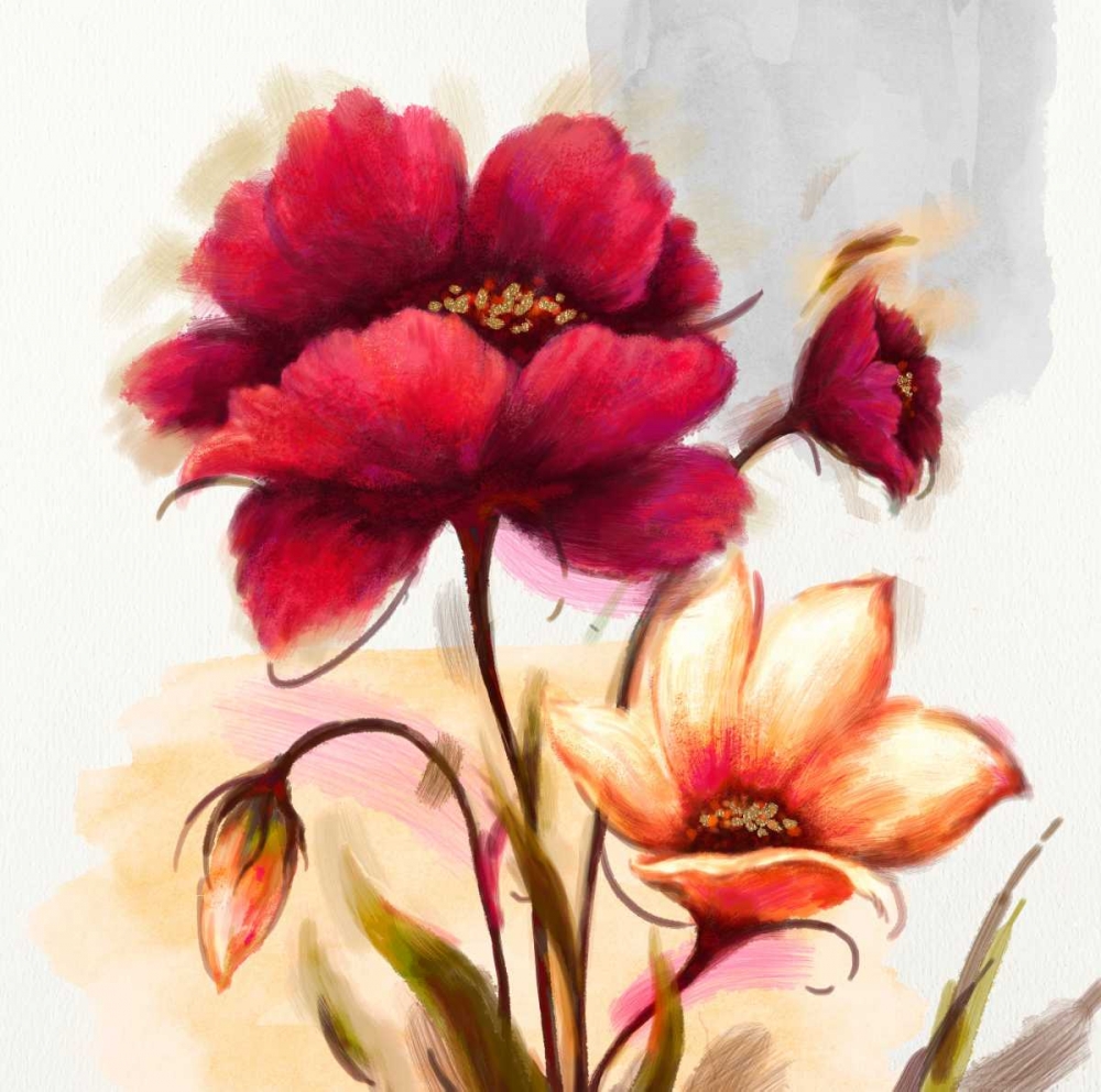 Wall Art Painting id:66320, Name: Floral Allegro, Artist: Art Atelier Alliance