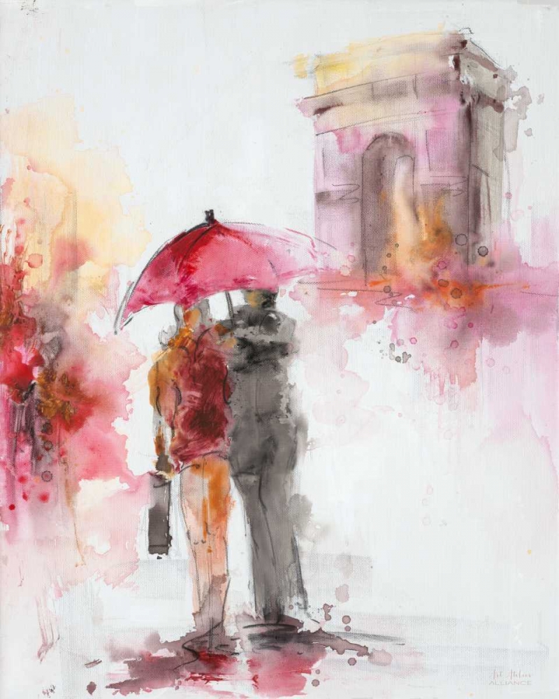 Wall art: Watery Romance 1 , by Art Atelier Alliance