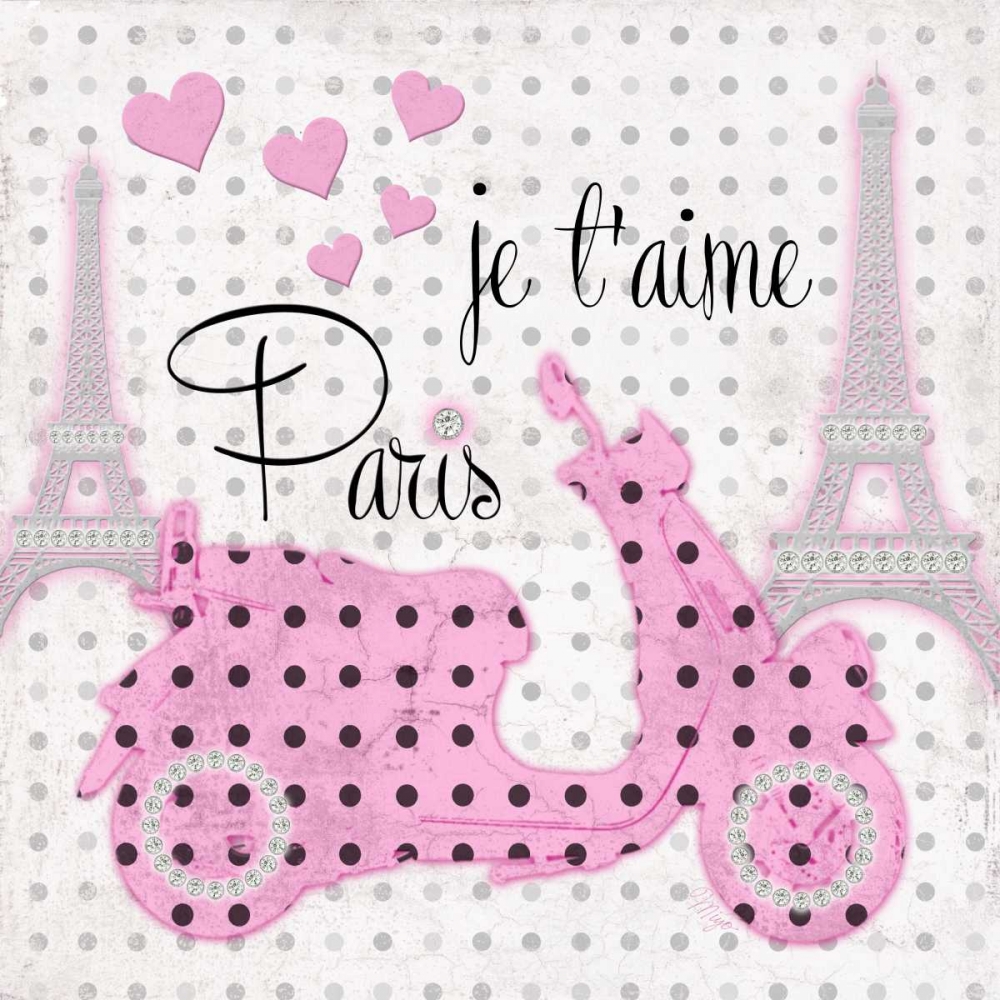 Art Print: A Pink Scooter Kind Of Day