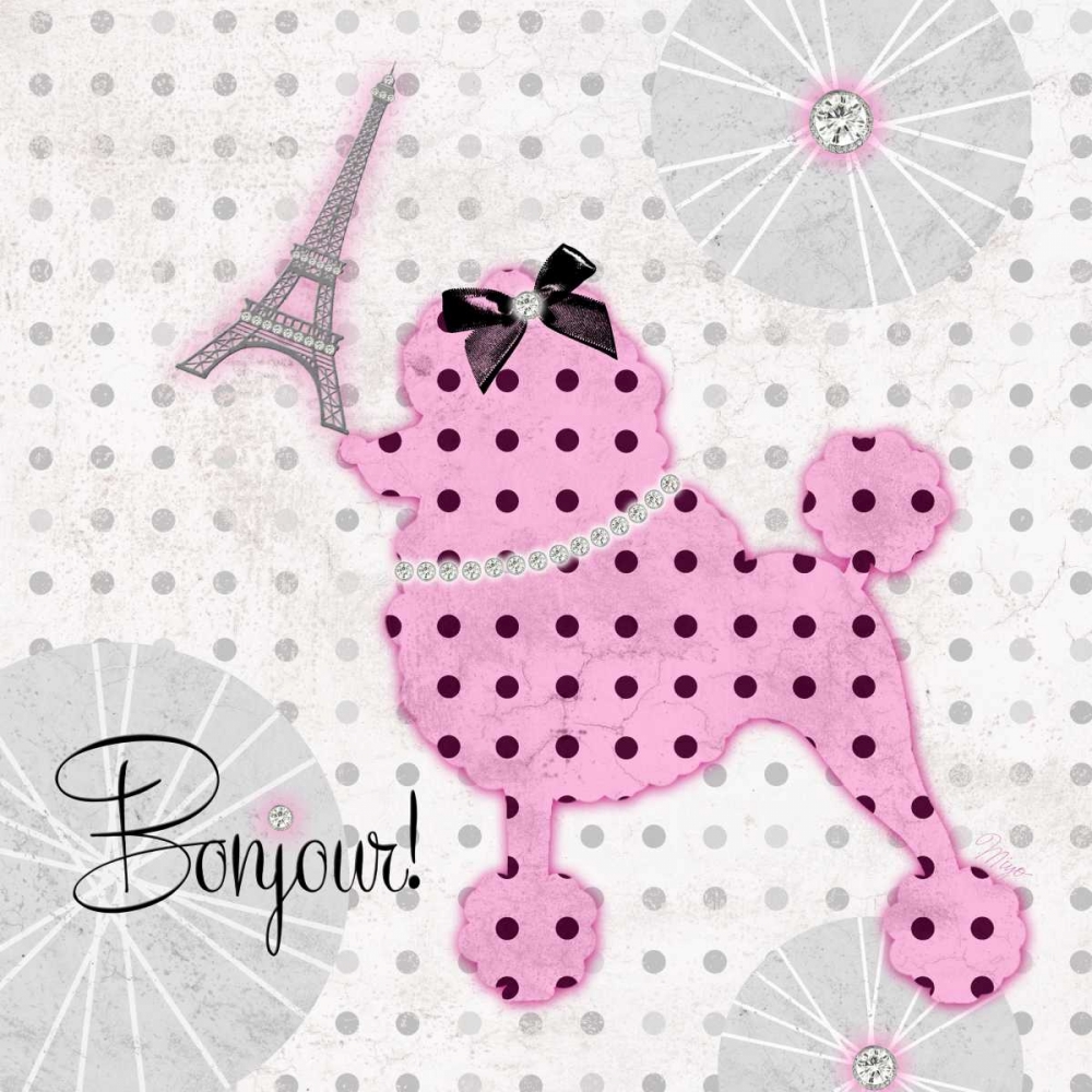 Art Print: A Pink Poodle Kind of Day