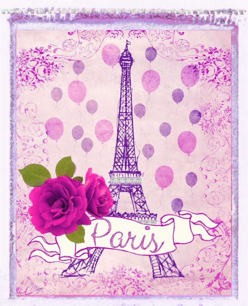 Art Print: Pretty Paris Polaroid 1