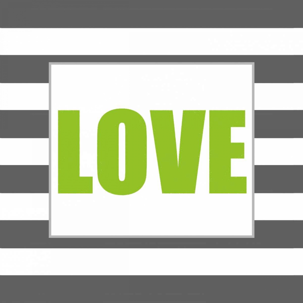 Art Print: Shiny Big Love Green