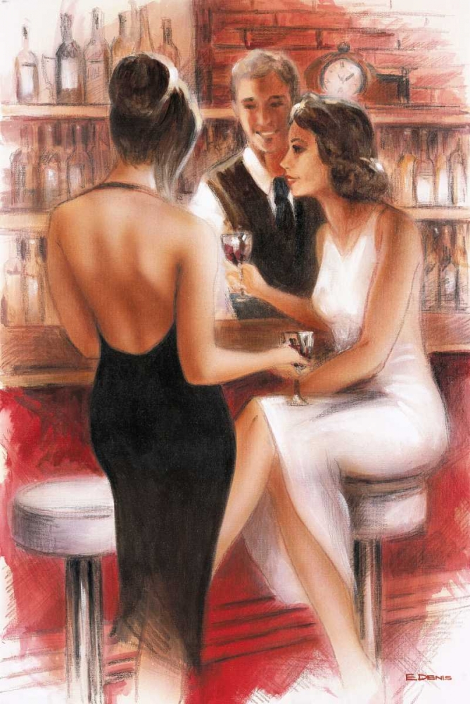 Art Print: Bar conversations I