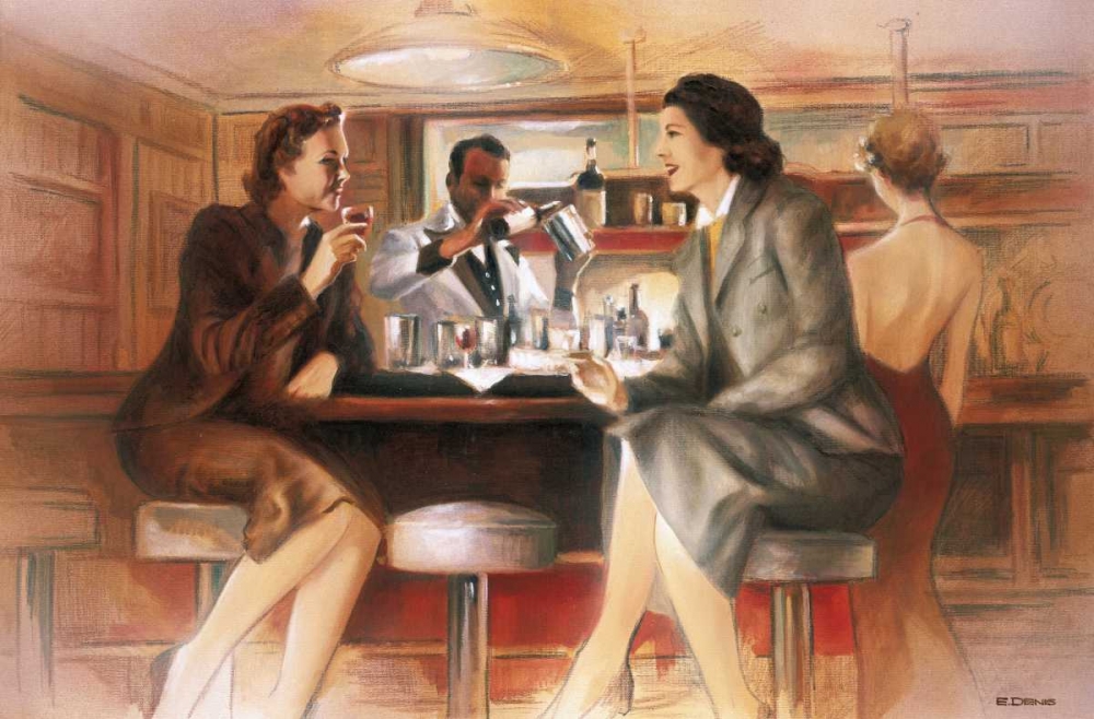 Art Print: Bar conversations V