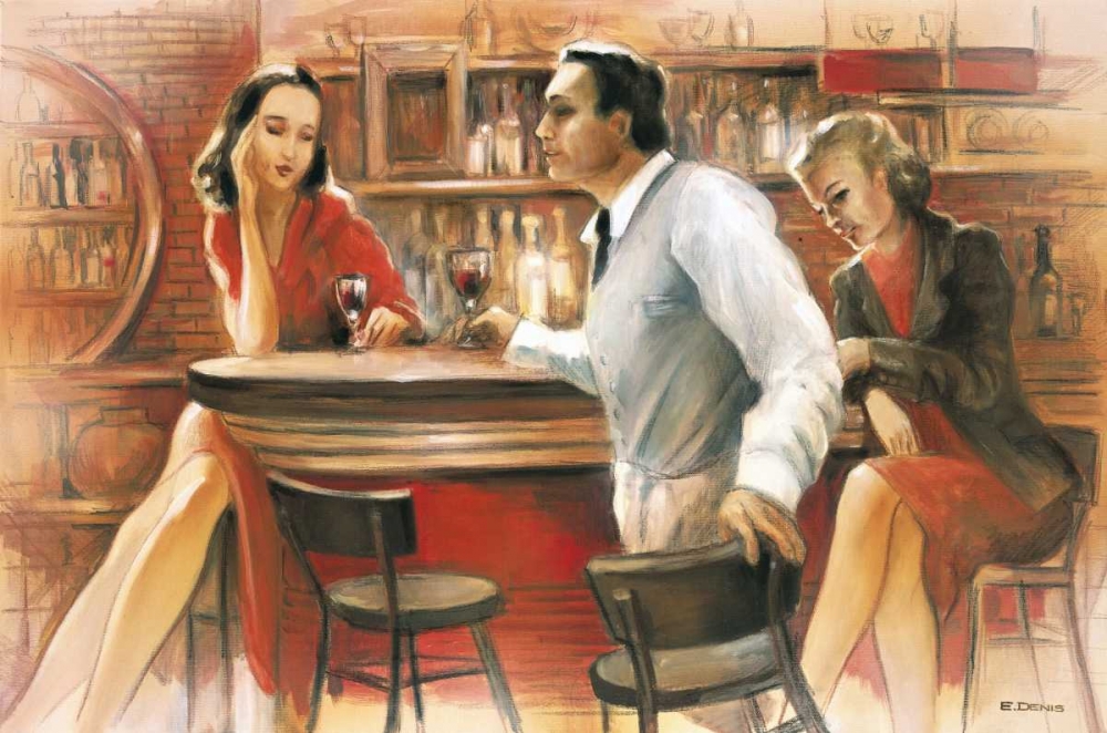 Art Print: Bar conversations VI
