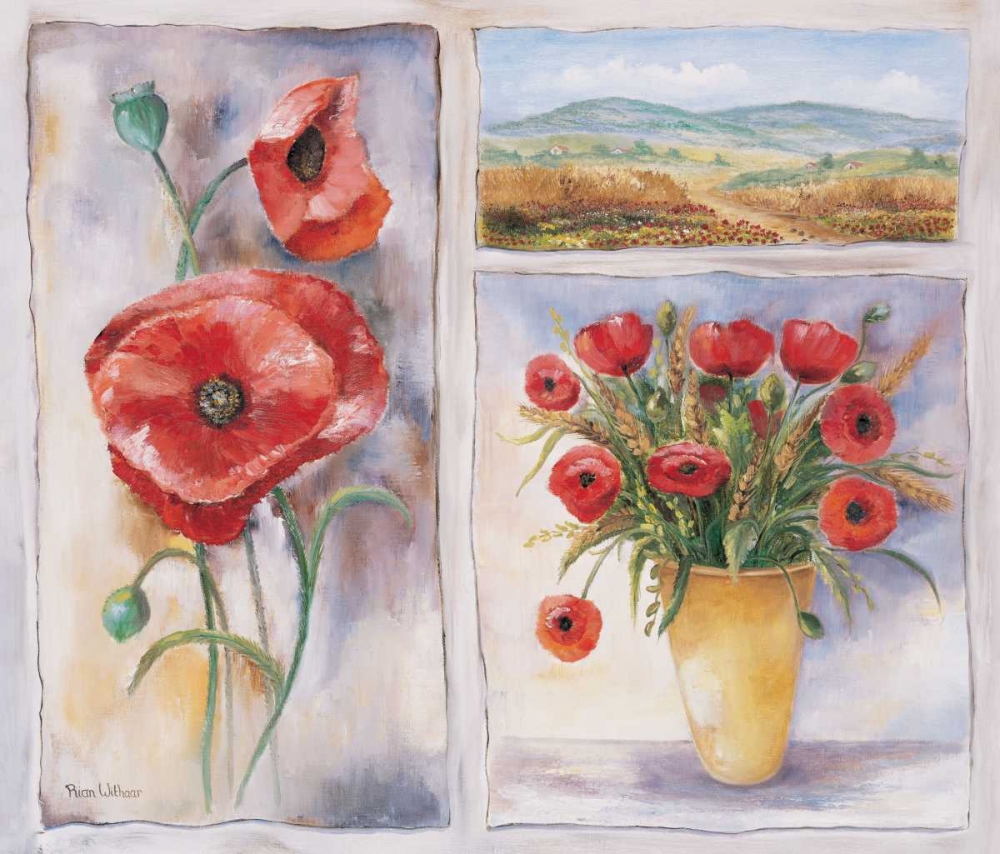 Wall Art Painting id:57976, Name: Red trio, Artist: Withaar, Rian