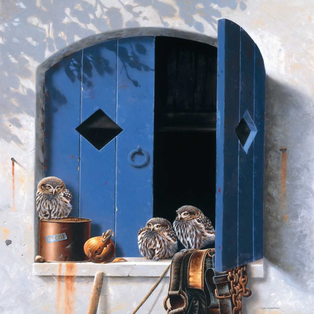 Wall Art Painting id:58106, Name: Visiting birds I, Artist: Weenink, Jan