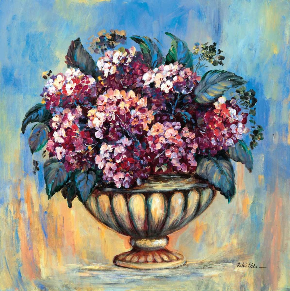 Wall Art Painting id:58170, Name: Red hydrangea delight, Artist: Schottler, Katharina